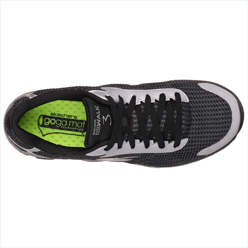  Men Extra Wide Fit (4E) Shoes - Reflective Black/Silver