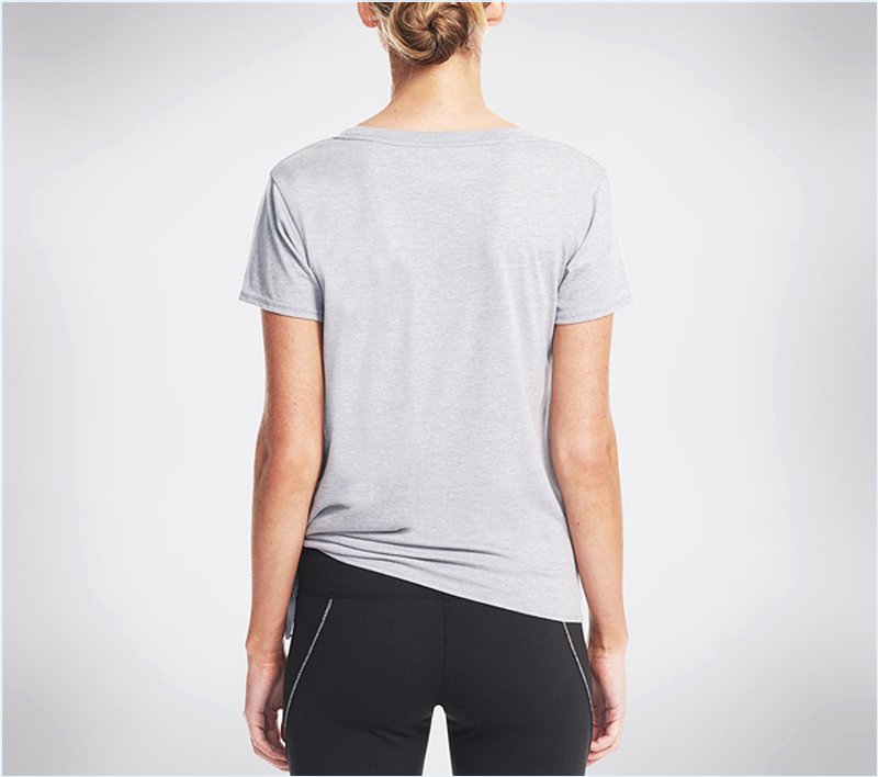  Women Allegra Graphic Tee Shirt Charcoal