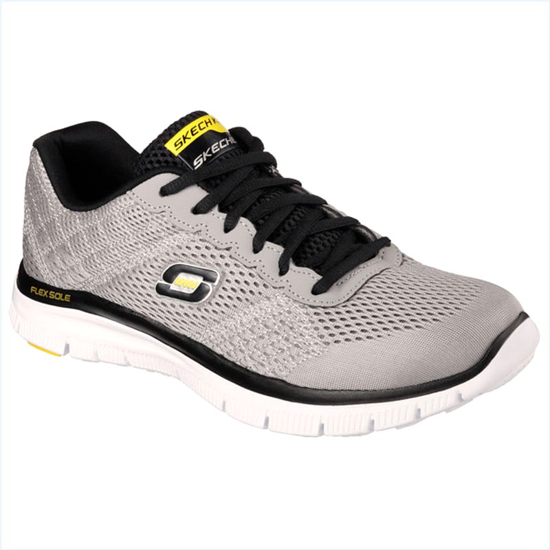  Men Wide Fit (2E) Shoes - Covert Activity Light Gray/Yellow