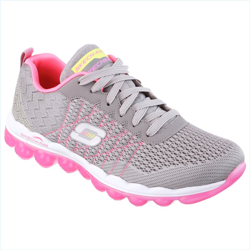  Women Skech-Air - Style Fix Light Gray/Pink