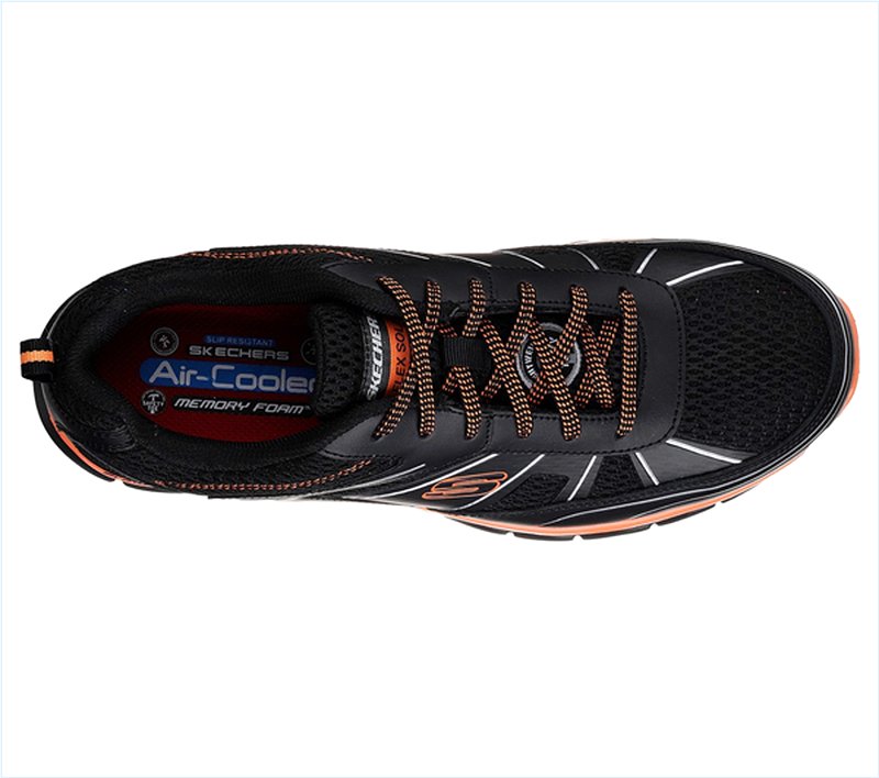  Men Work: Synergy - Fosston Alloy Toe Black/Orange