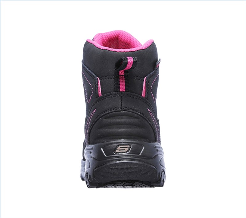  Women Work: D'Lites - Amasa Alloy Toe Black/Fuchsia