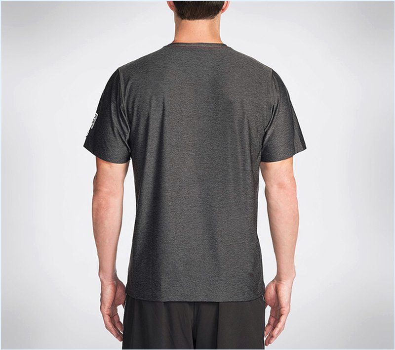  Men Performance Crew Tee Shirt Dark Gray