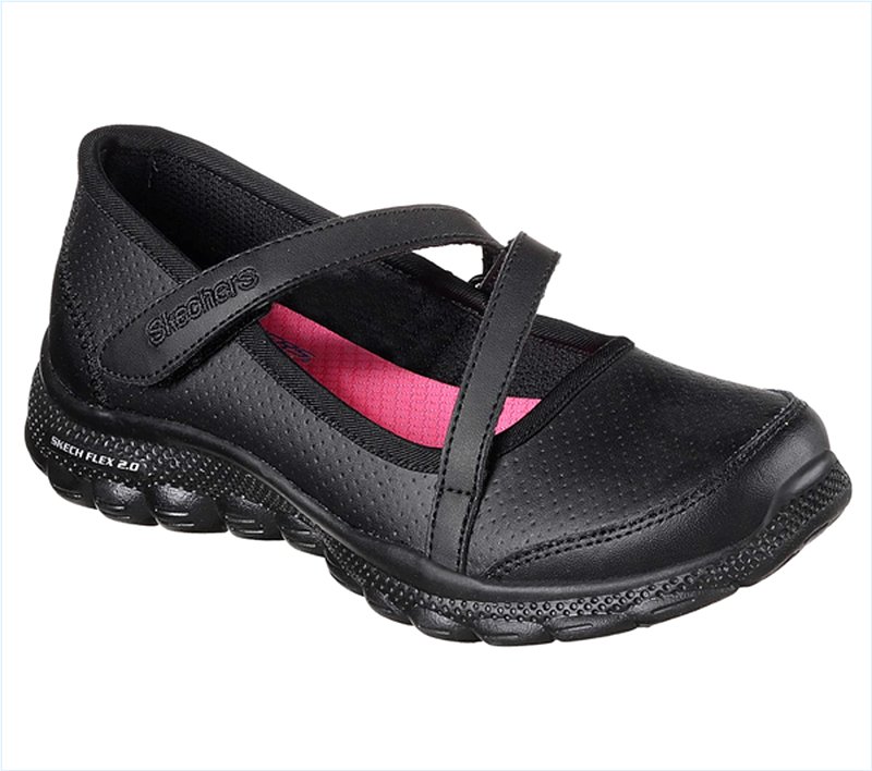  Girls Skech Flex 2.0 - School Spiritz Black