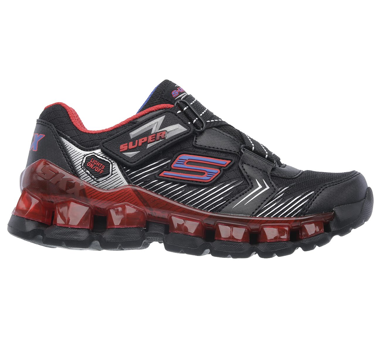  Boys S Lights: Flashpod - Skirmish Black/Red/Blue