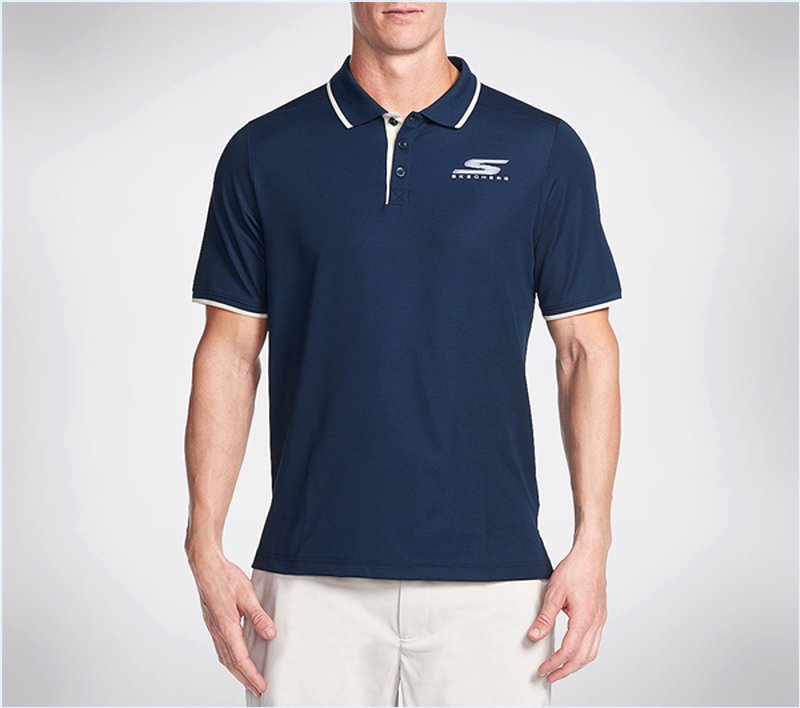  Men GO Golf Albatross Polo Shirt Navy