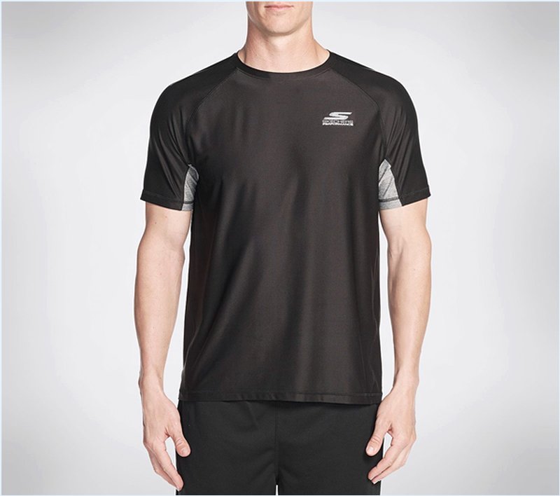  Men Sprint Short Sleeve Tee Shirt Black