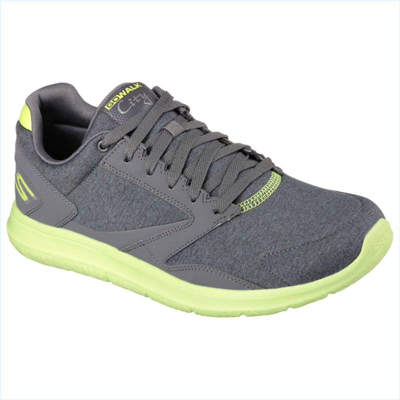  Men Extra Wide Fit (4E) Shoes - Uptown Charcoal/Lime