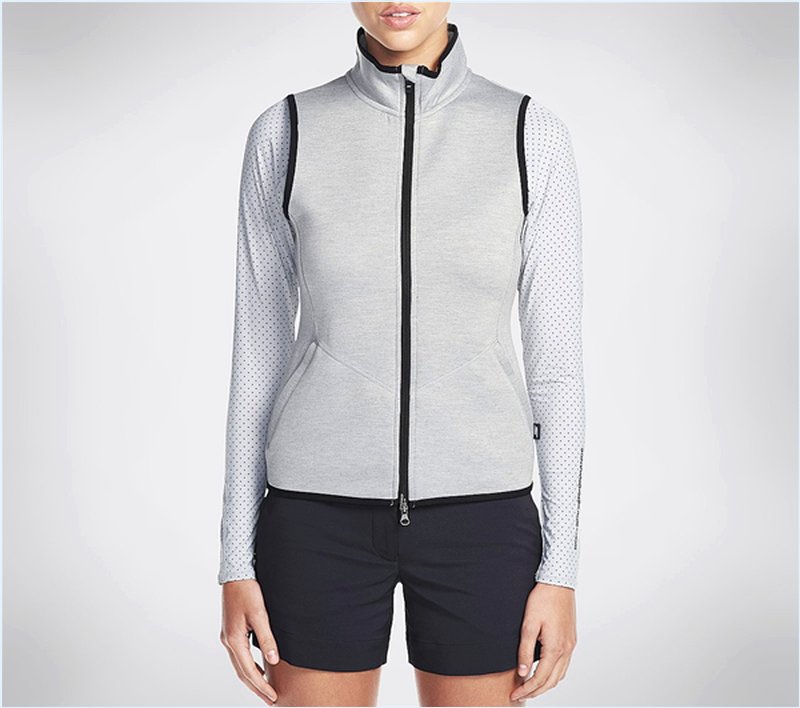  Women GO Golf Whistler Vest Gray