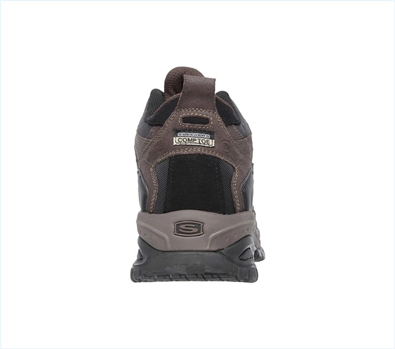  Men Work: Relaxed Fit Soft Stride - Canopy Comp Toe Brown/Black