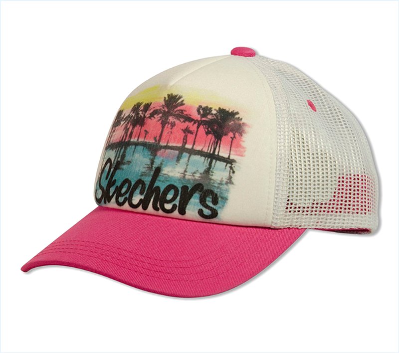  Girls Malibu Youth Trucker Hat White