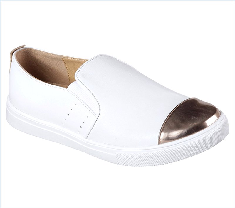  Women Moda - Toe Tapper White/Rose Gold