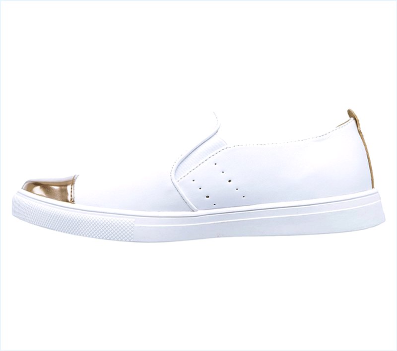  Women Moda - Toe Tapper White/Rose Gold