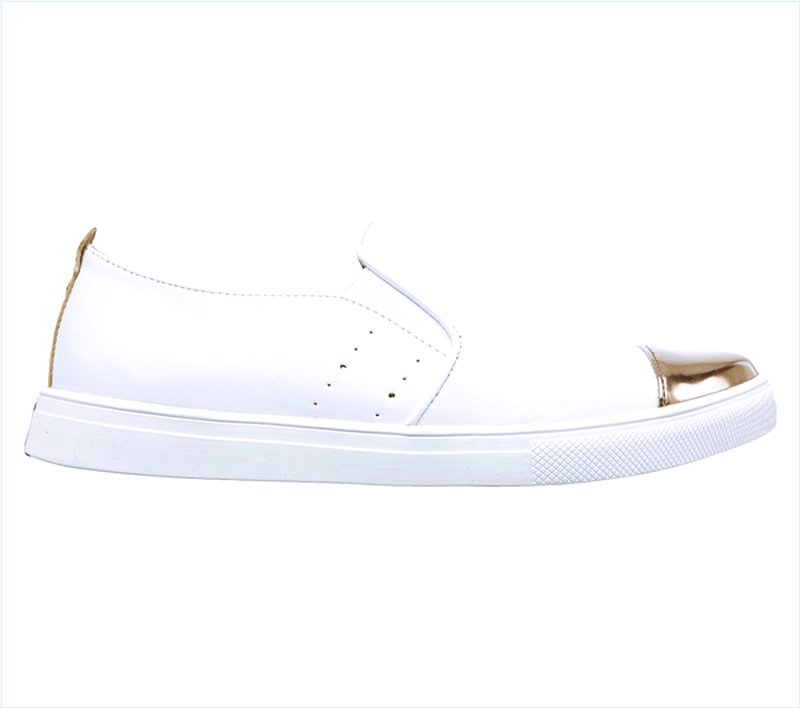  Women Moda - Toe Tapper White/Rose Gold