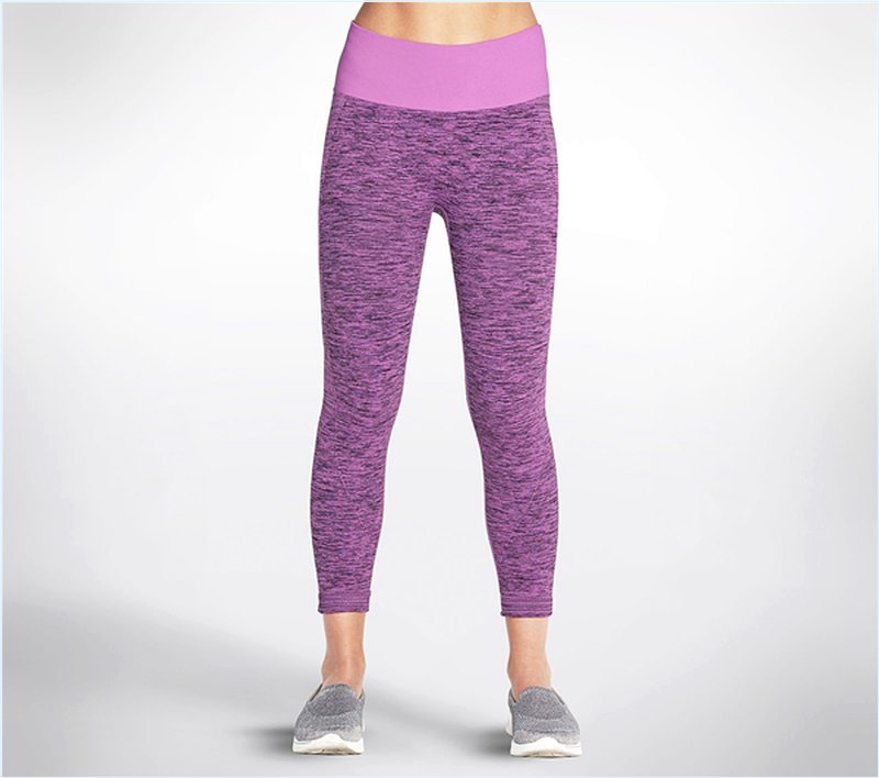  Women Flex High Waisted Midcalf Legging Purple