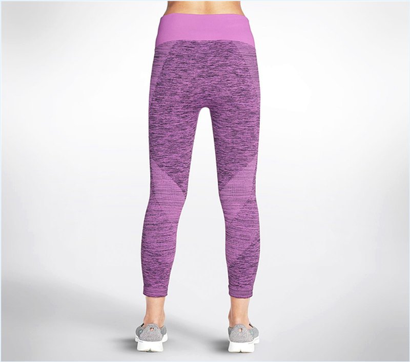  Women Flex High Waisted Midcalf Legging Purple