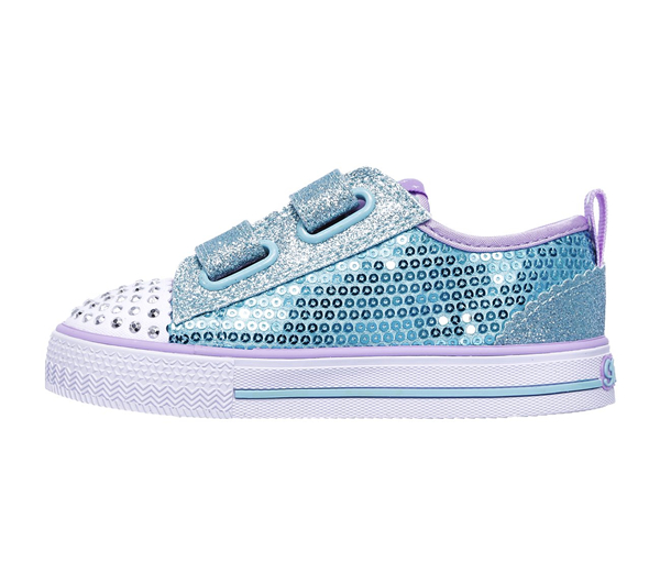  Girls Twinkle Toes: Shuffles - Itsy Bitsy Turquoise/Lavender