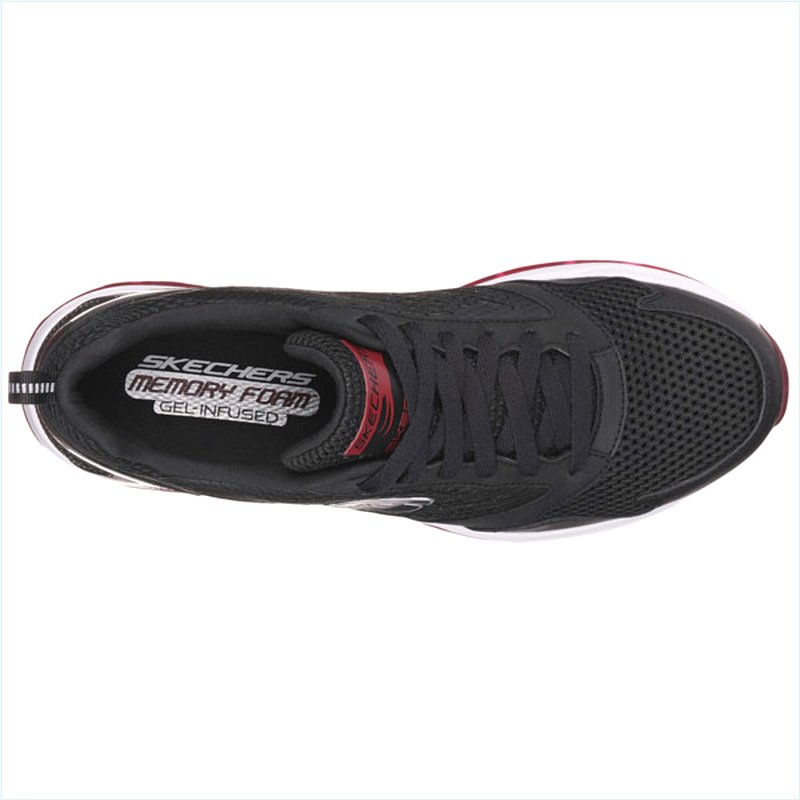  Men Extra Wide Fit (4E) Shoes - Black/Red