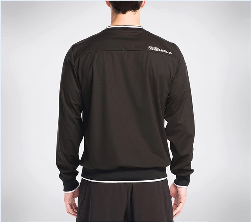  Men GO Golf Brookhurst Long Sleeve Windshirt Black