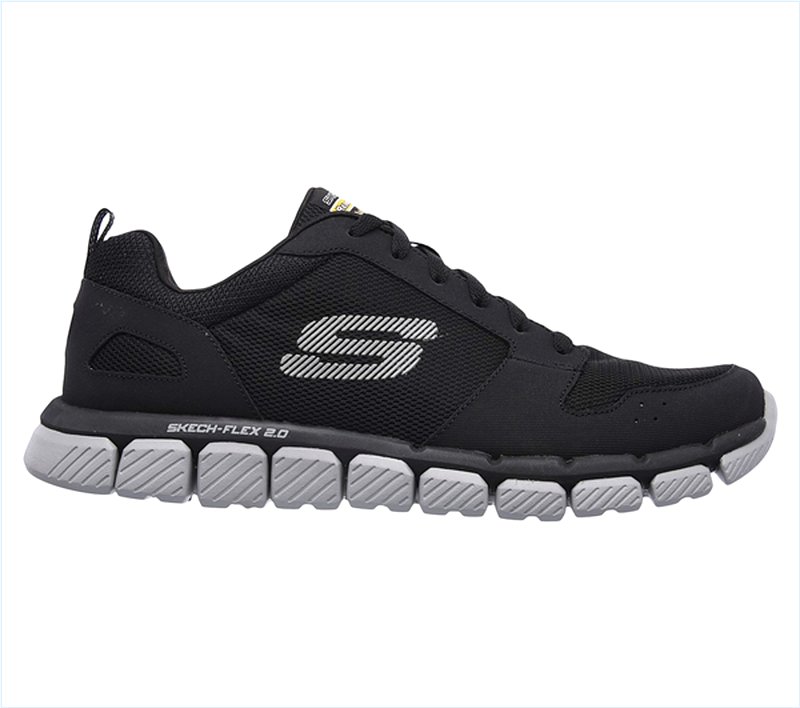  Men Relaxed Fit: Skech-Flex 2.0 Black/Gray