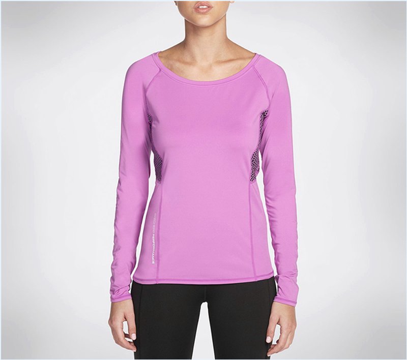  Women Tempo Long Sleeve Top Purple