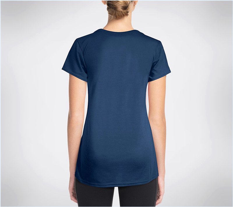  Women Inspire Graphic Tee Shirt Navy