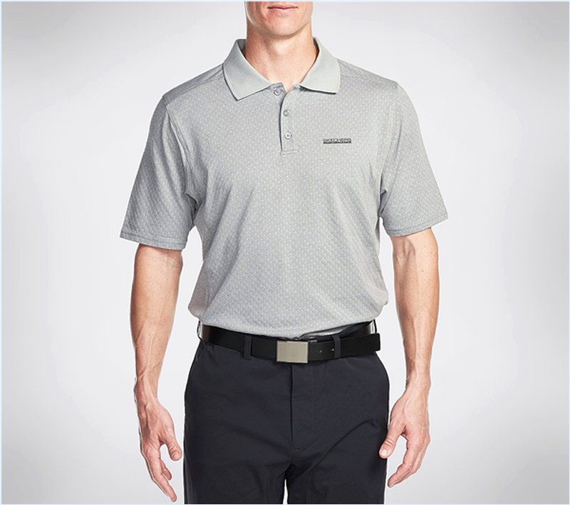  Men Prado Jacquard Polo Gray