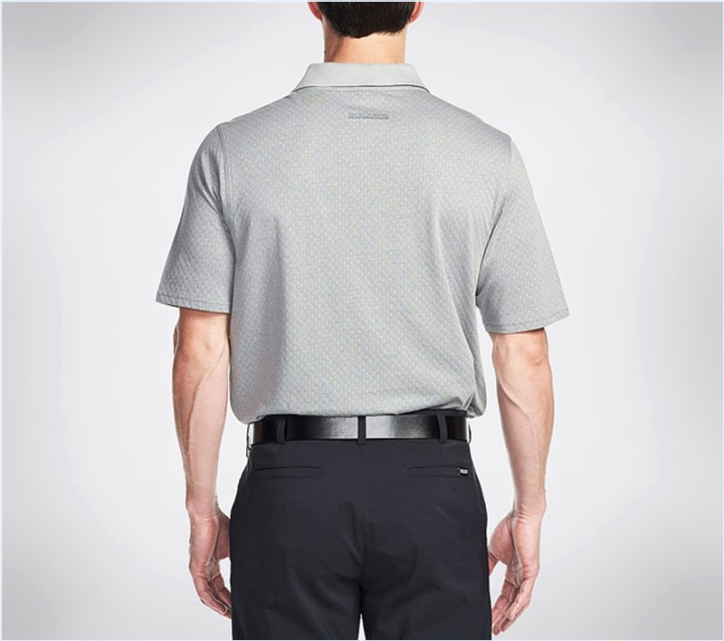  Men Prado Jacquard Polo Gray