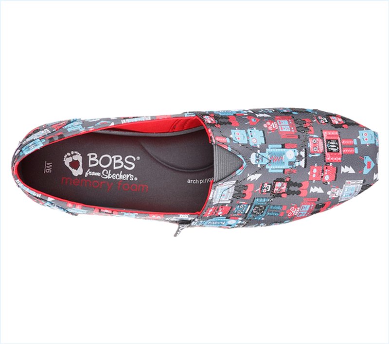  Women Bobs Plush - Robochic Charcoal/Multi