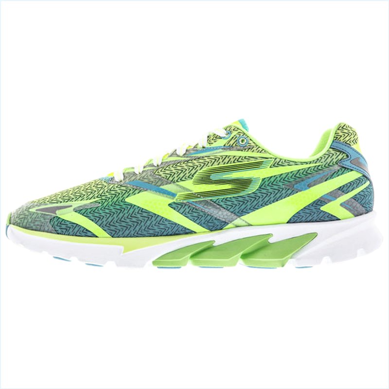  Men Extra Wide Fit (4E) Shoes - Lime/Blue