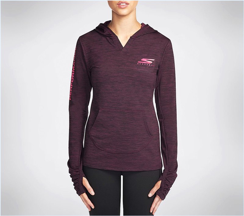  Women Point Dume Hoodie Burgundy