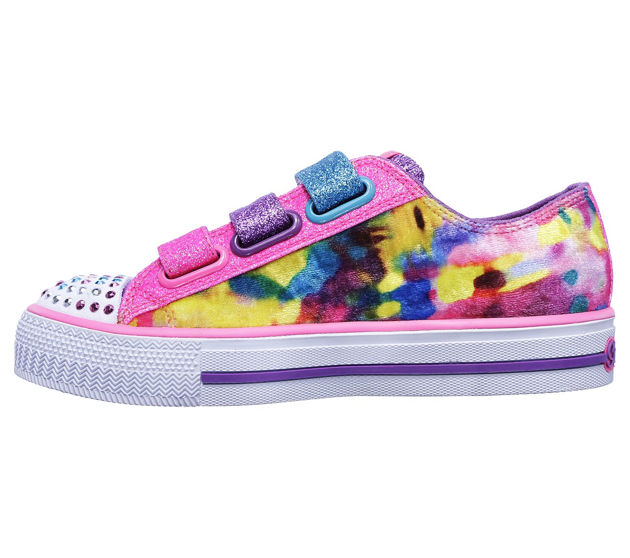  Girls Twinkle Toes: Shuffles - Colorous Cutie Neon Pink/Multi