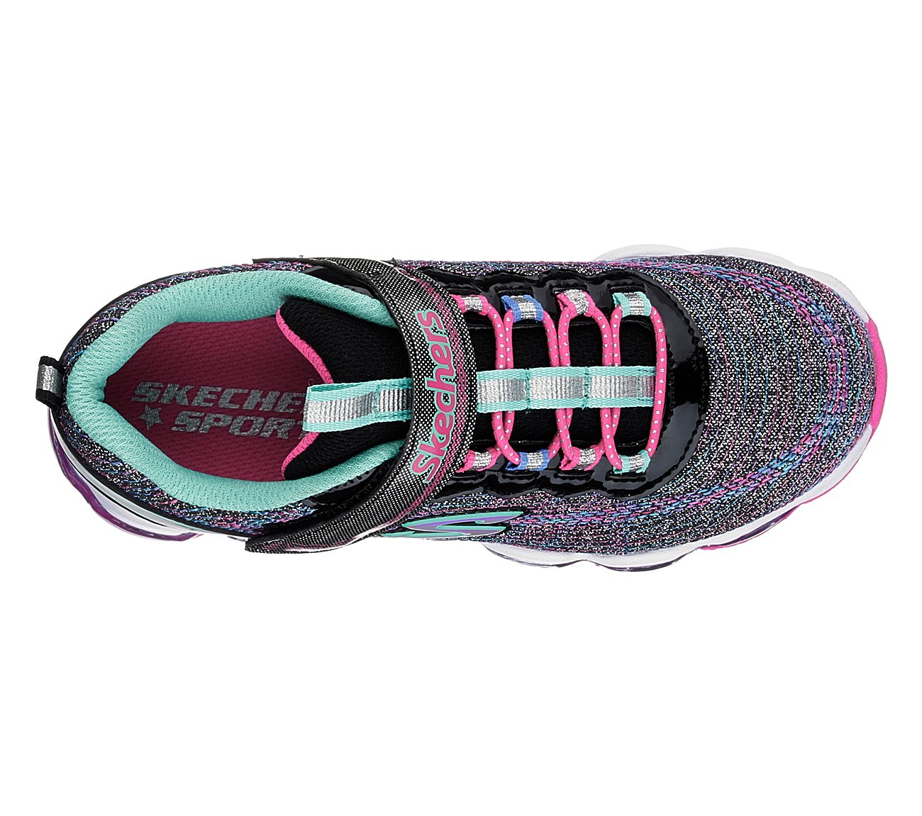  Girls S Lights: Glimmer Lites Black/Multi