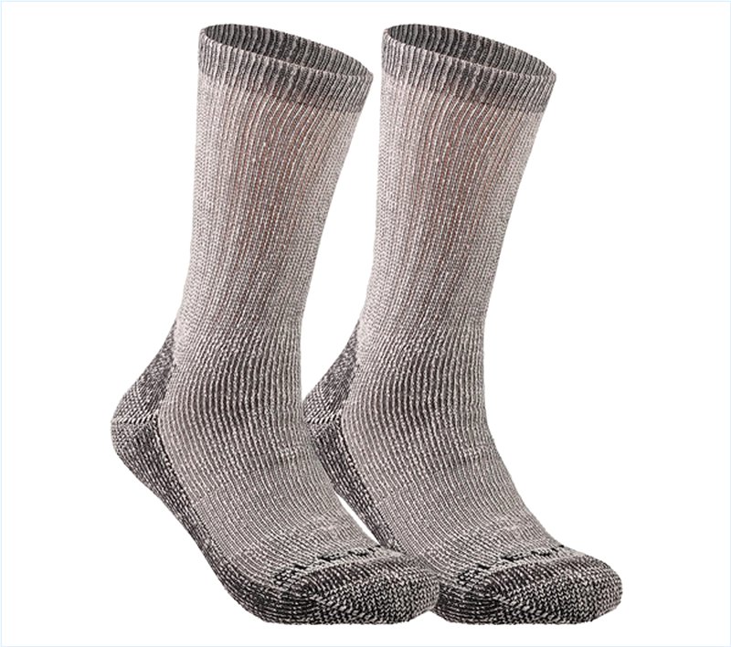  Men 2 Pack Half Terry Work Crew Socks Z Black