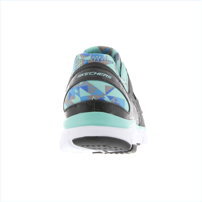  Women Relaxed Fit: Skech-Flex - Ultimate Reality Charcoal/Aqua