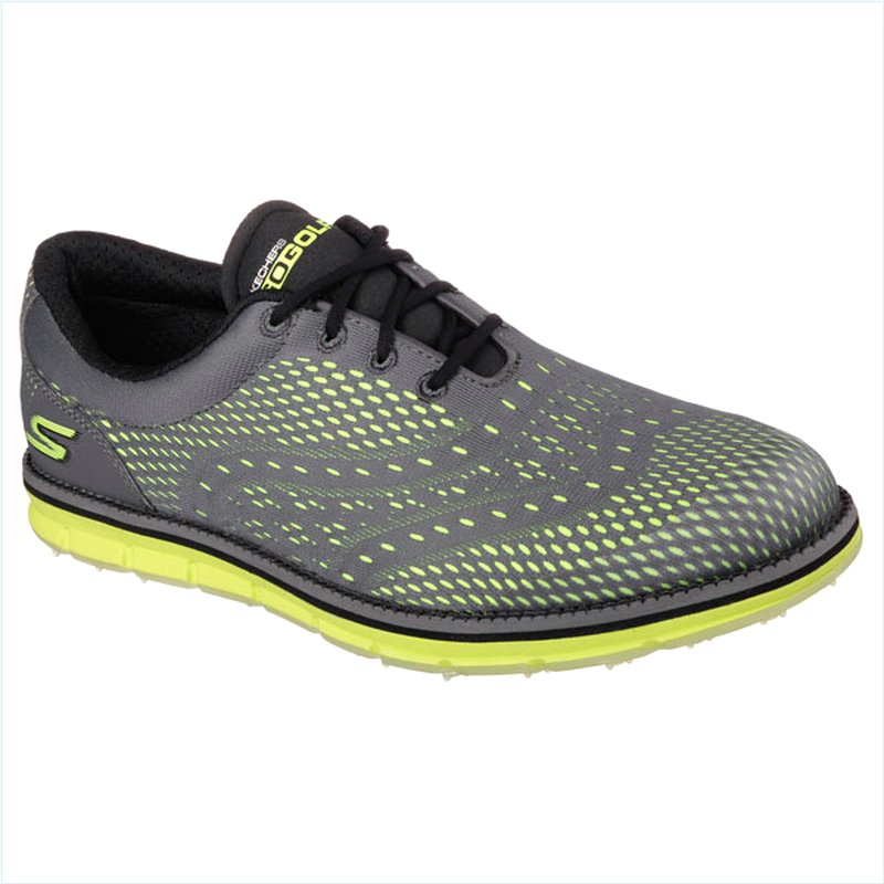  Men Extra Wide Fit (4E) Shoes - Charcoal/Lime