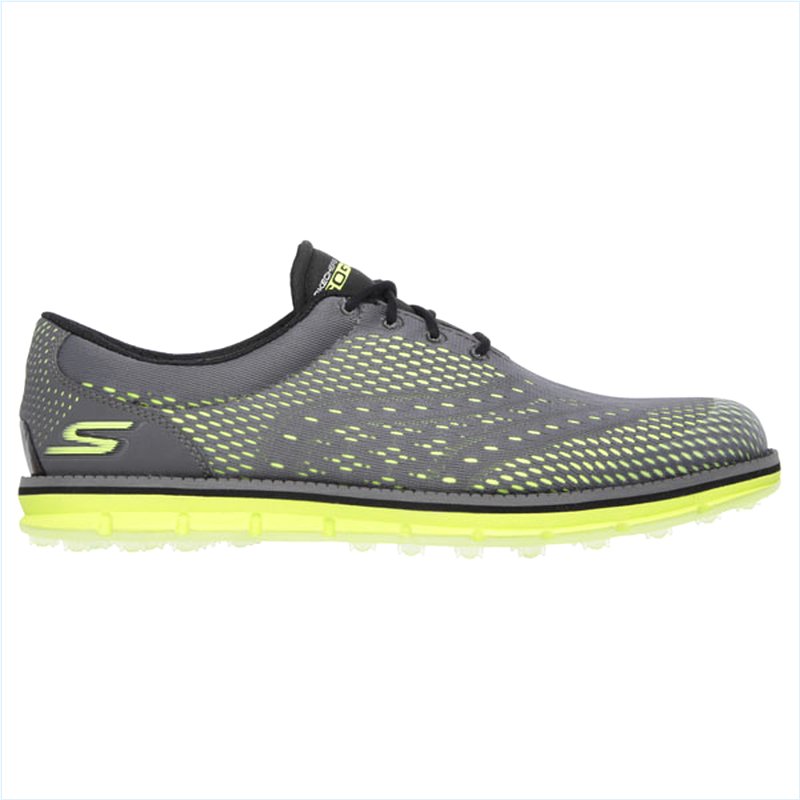  Men Extra Wide Fit (4E) Shoes - Charcoal/Lime