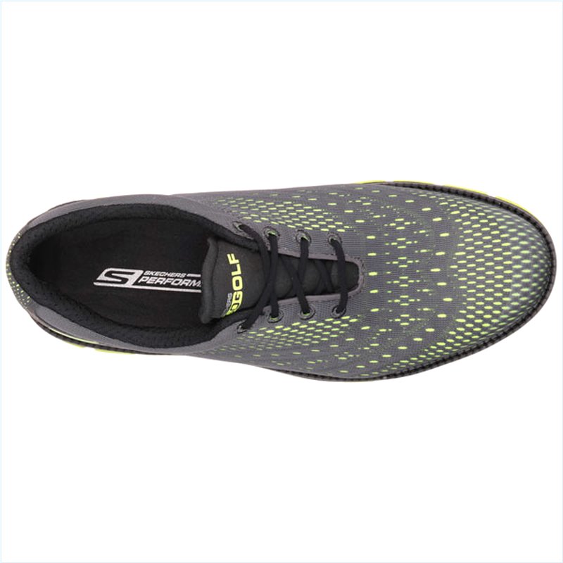  Men Extra Wide Fit (4E) Shoes - Charcoal/Lime