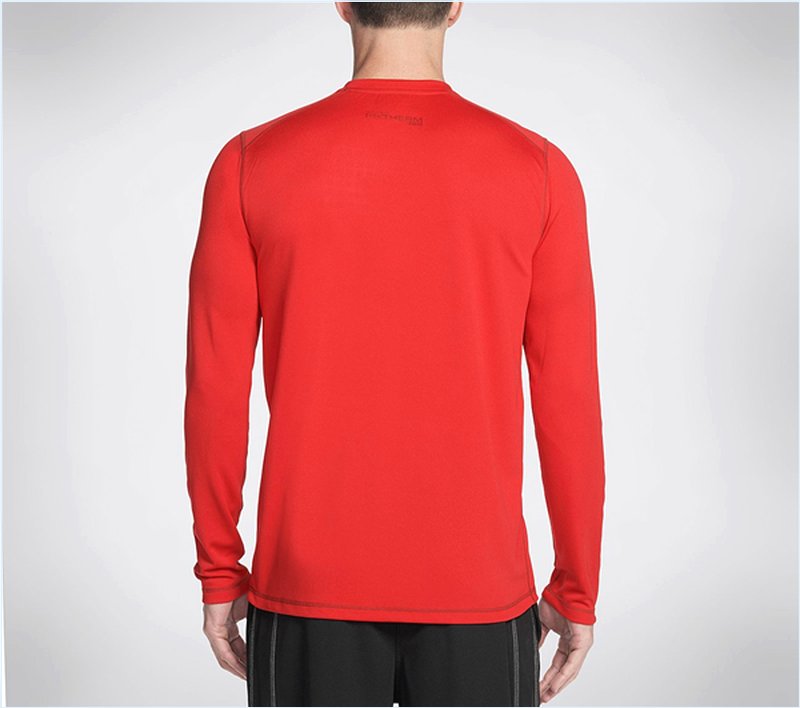  Men GOtherm Tempo Long Sleeve Tee Shirt Red