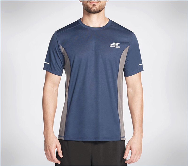  Men Dash K Short Sleeve Tee Shirt Navy