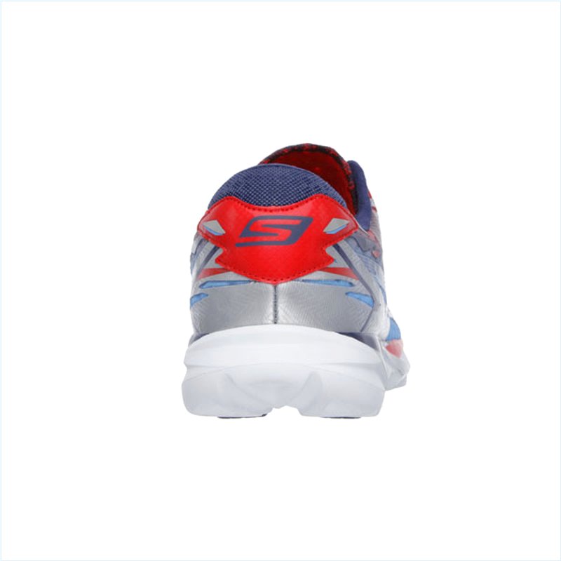  Men Extra Wide Fit (4E) Shoes - Speed Silver/Blue/Red