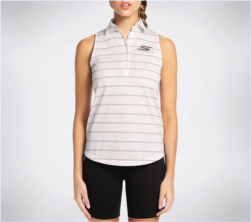  Women GO Golf Backswing Polo Shirt White