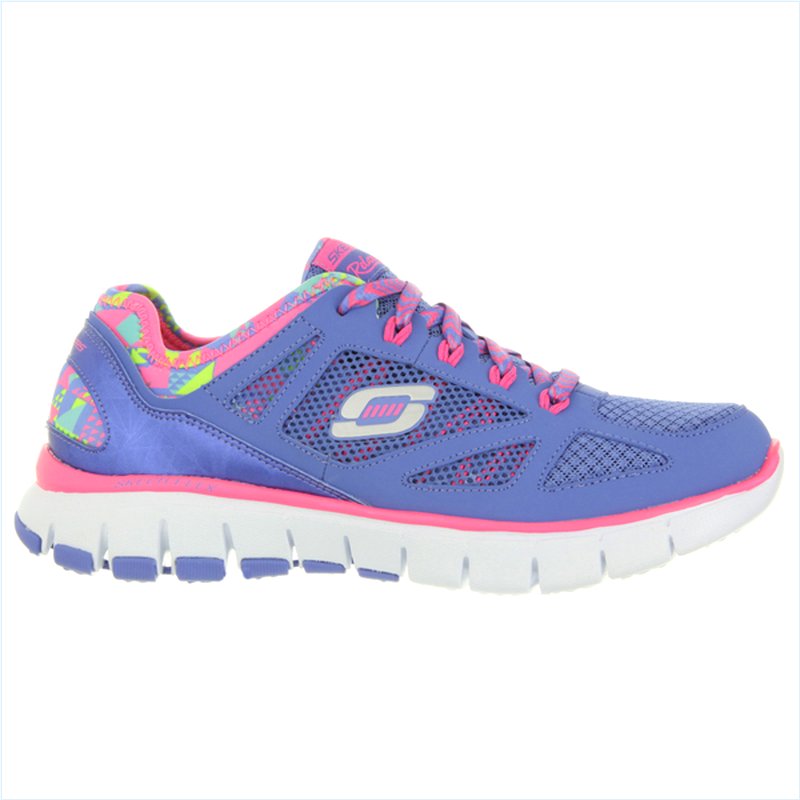  Women Relaxed Fit: Skech-Flex - Ultimate Reality Purple/Hot Pink