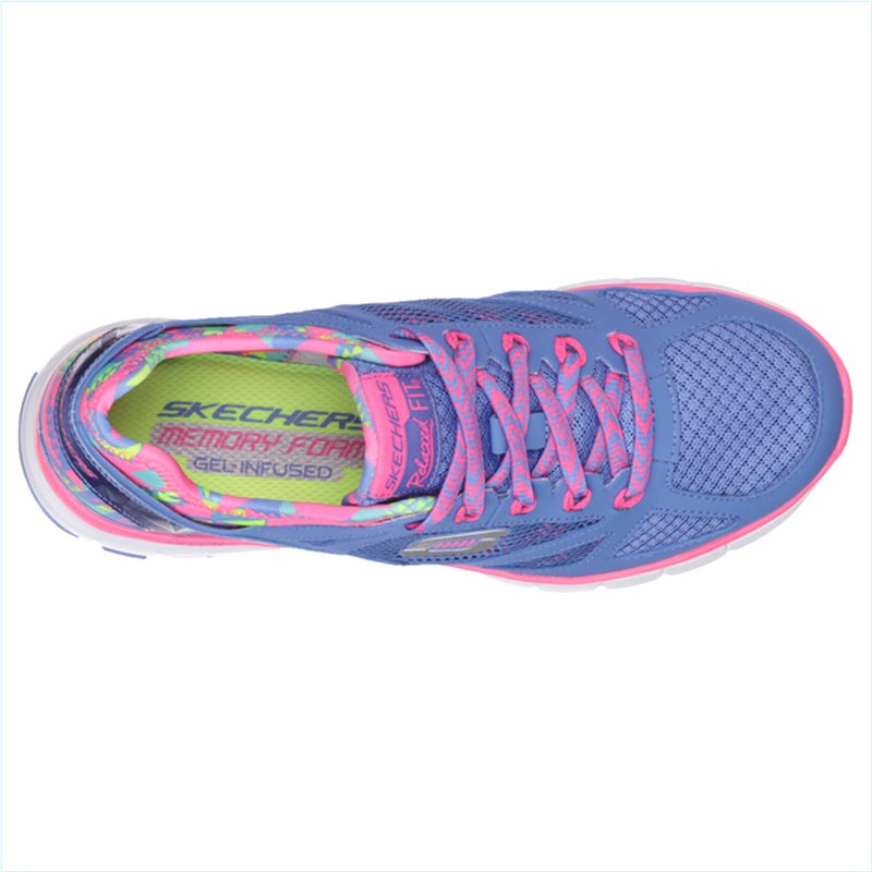  Women Relaxed Fit: Skech-Flex - Ultimate Reality Purple/Hot Pink