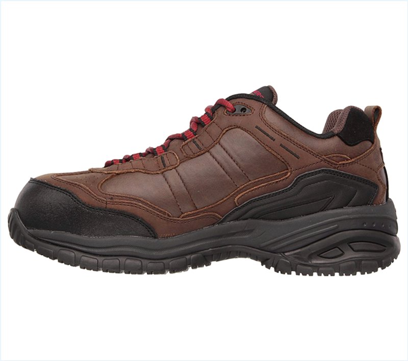  Men Work: Relaxed Fit Soft Stride - Constructor II Comp Toe Brown