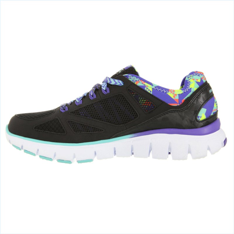  Women Relaxed Fit: Skech-Flex - Ultimate Reality Black/Multi