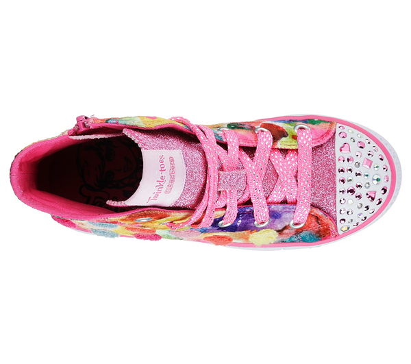  Girls Twinkle Toes: Shuffles - Pom Pom Pizazz Pink/Multi