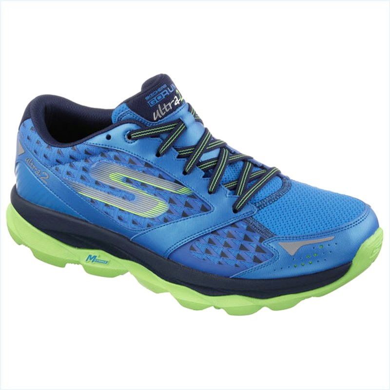  Men Extra Wide Fit (4E) Shoes - Ultra Blue/Lime