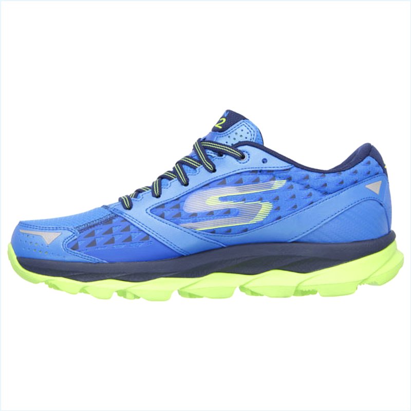  Men Extra Wide Fit (4E) Shoes - Ultra Blue/Lime