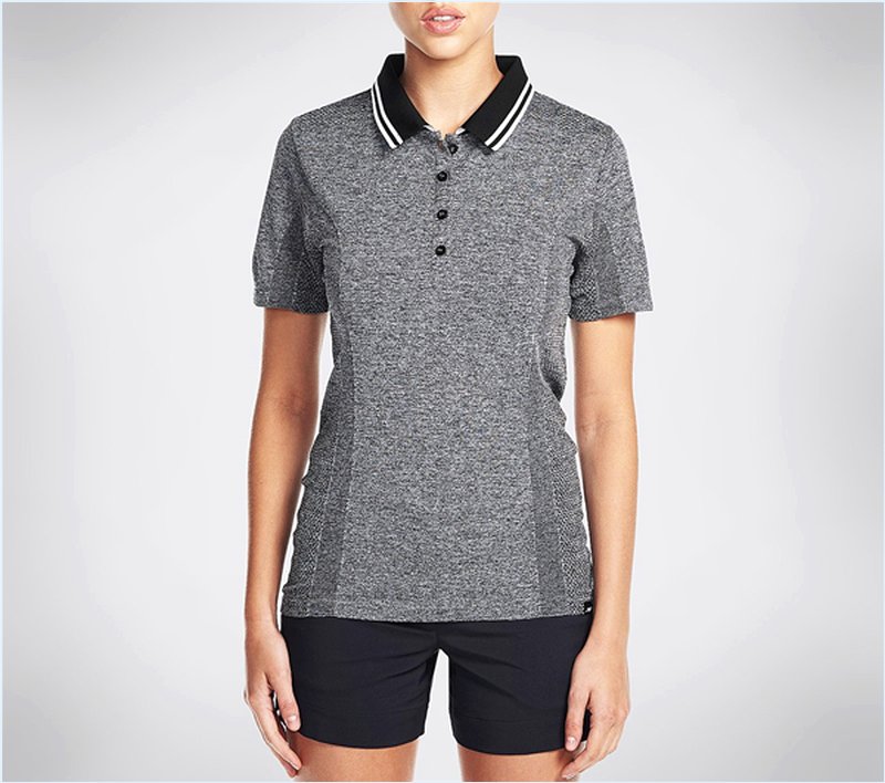  Women GO Golf Sweet Spot Polo Shirt Black